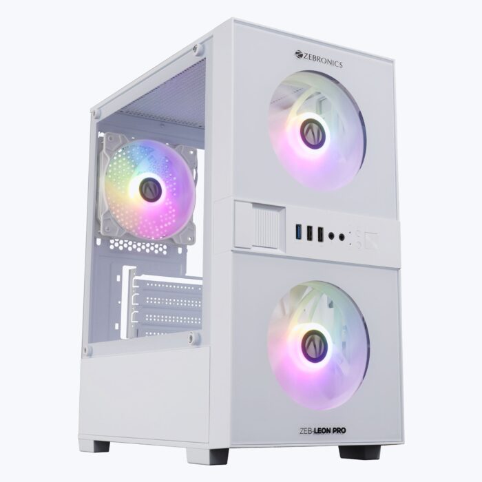 Zebronics Leon Pro Cabinet White F-2+1
