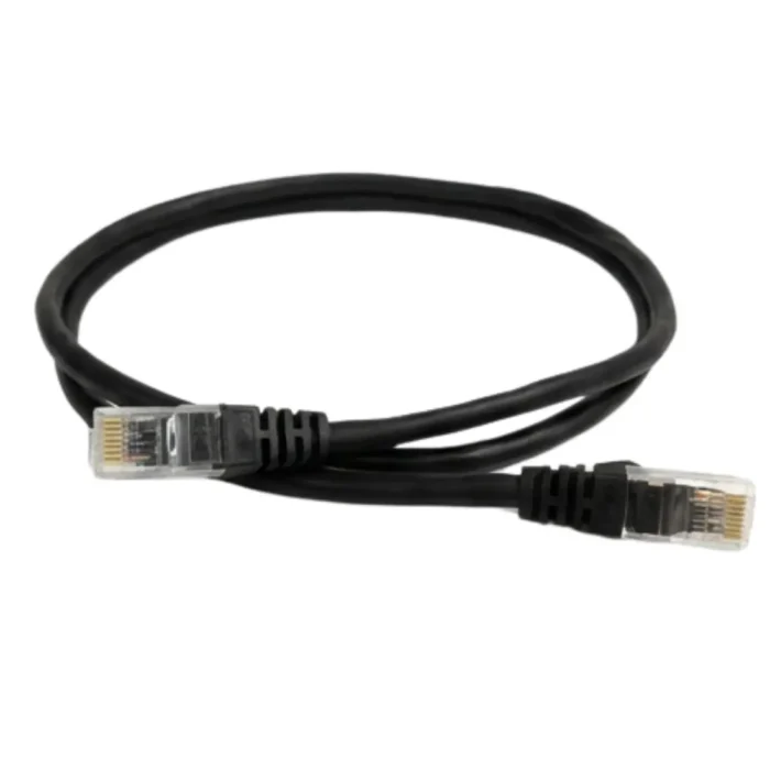 CAT6 Ethernet Patch Cable 1 meter | High-Speed Gigabit RJ45 UTP LAN Cord | Ideal for Routers, Gaming & PCs (Black)